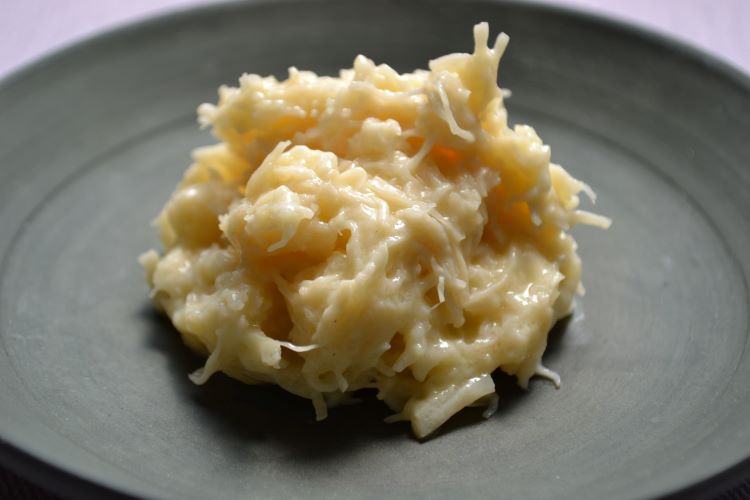 ほたてしらゆき盛り付け