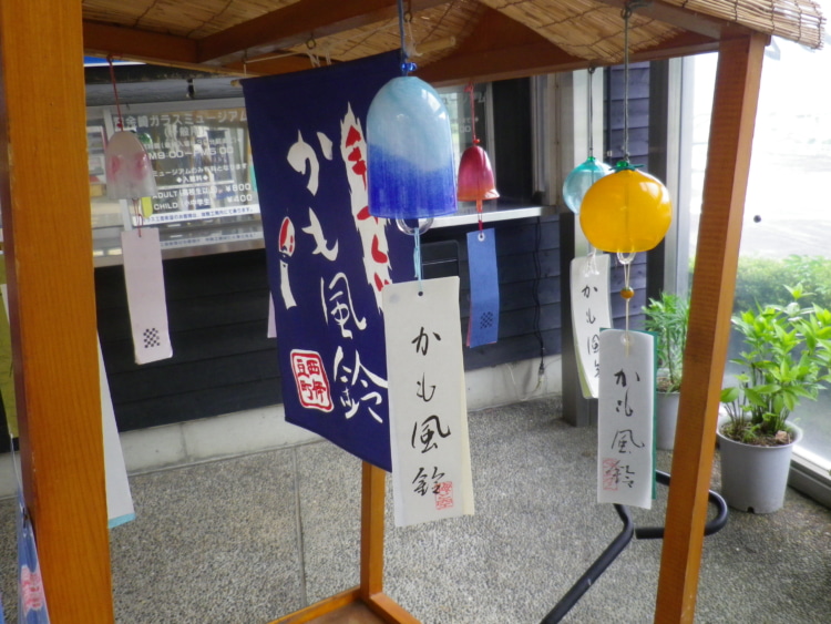 ユニークなデザインのかも風鈴