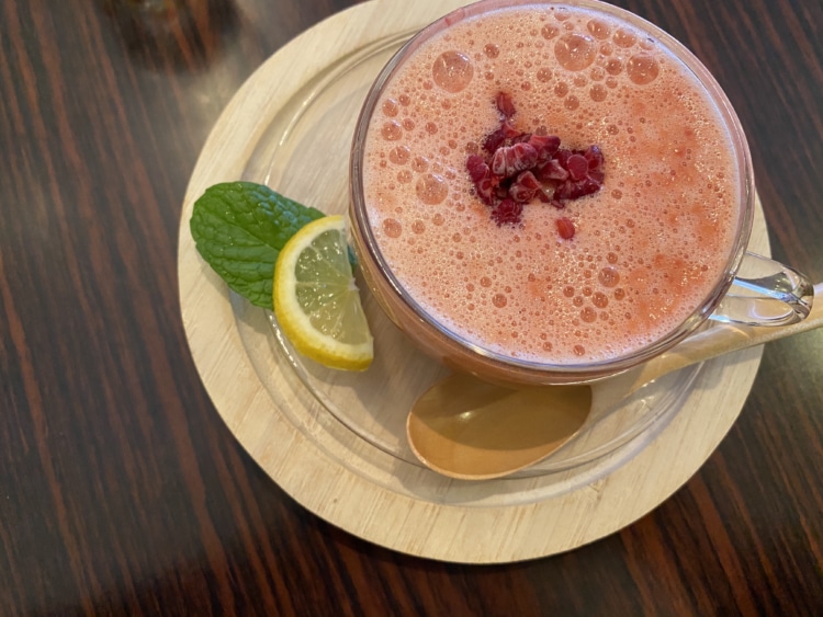 ホットなスムージーも