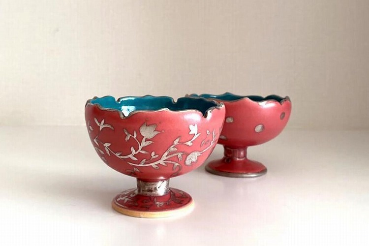 人気商品は 器 紅 厚成紅 辻厚成 陶芸家 作家物 鉢 辻 花器 オブジェ その他