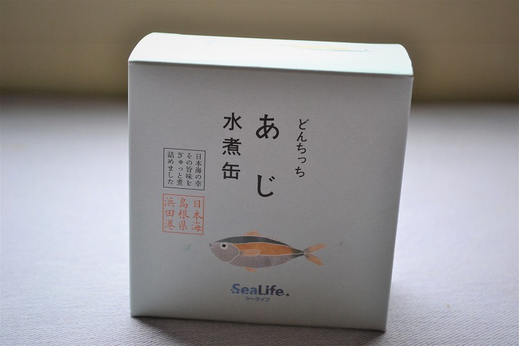 どんちっちアジ水煮缶