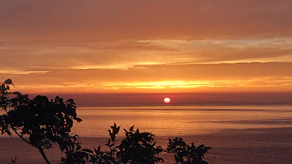 夕日