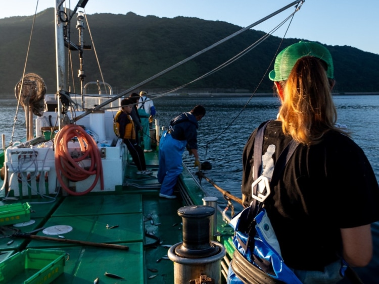 漁師仲間と宮川さん