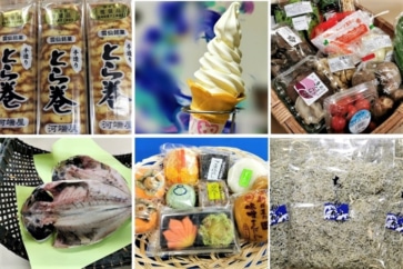 写真:全国の名産品が集まる「むらからまちから館」の人気トップ3