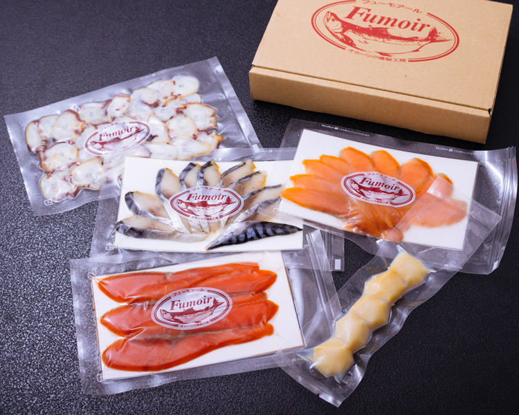 新・５種の魚介スモークセット（無添加）