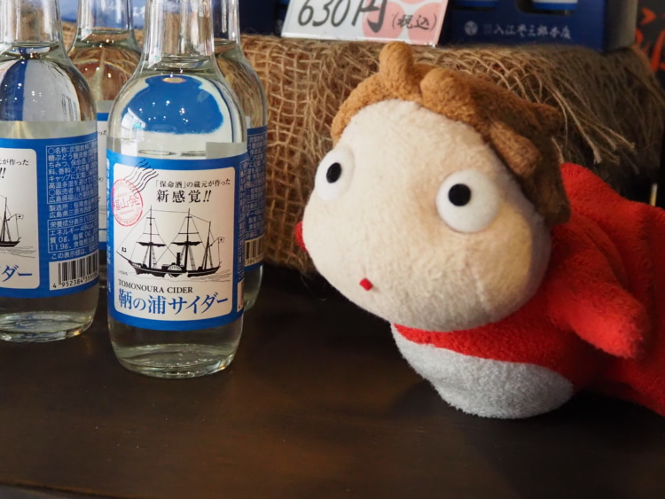 鞆の浦の「崖の上のポニョ」