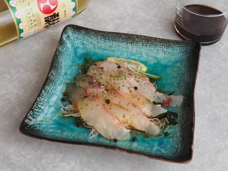 入江の味醂 和風ドレッシングがけカルパッチョ