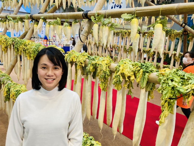 大根やぐらと牛島アナ