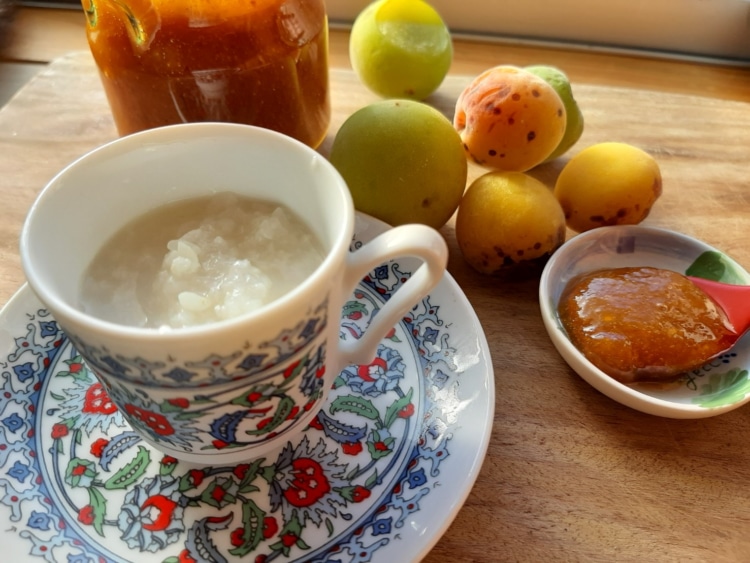 いただきもので贅沢な朝ごはん