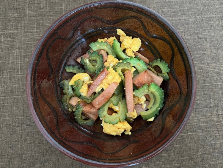 ベビーハムのゴーヤチャンプル