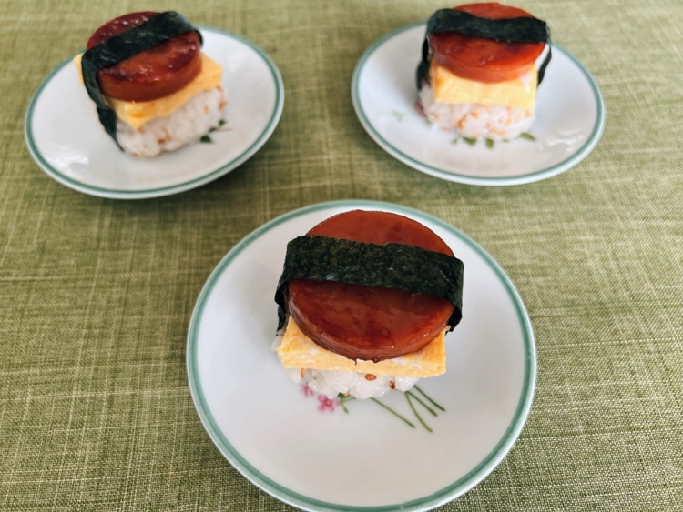 ベビーハムの甘辛スパム風おむすび