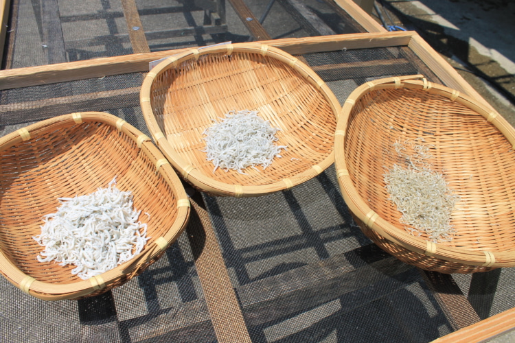 干す時間で変わる加工品