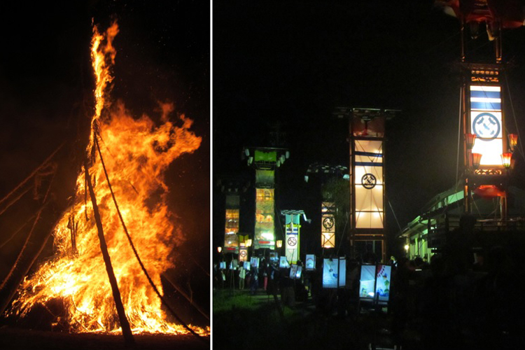 能登向田の火祭
