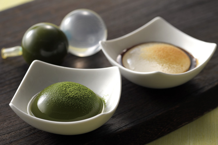 抹茶ぷち水玉