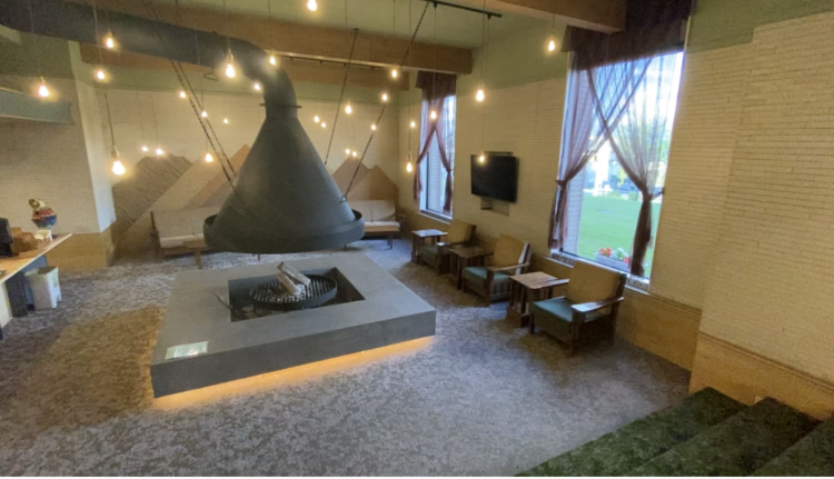 ホテルの入り口にはウェルカムドリンクが