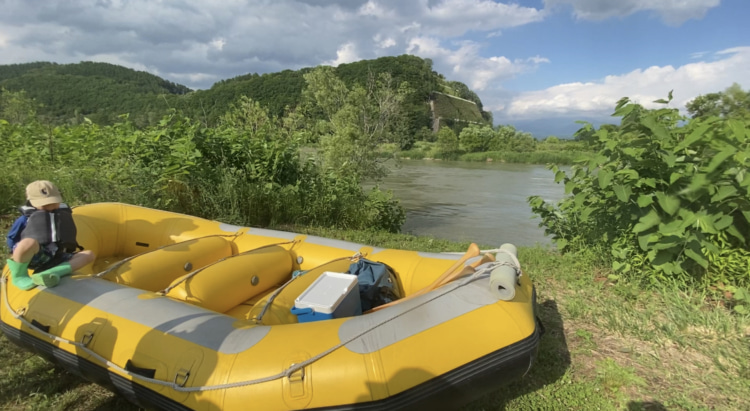 川下りのボート