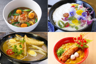 写真:カレーうどんの下にはとろろご飯。個性豊かな「豊橋カレーうどん」が話題