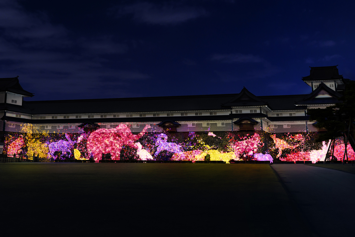 チームラボ 金沢城 光の祭