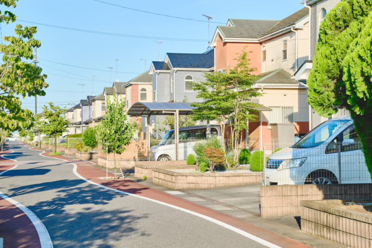 美しい街並みの住宅地