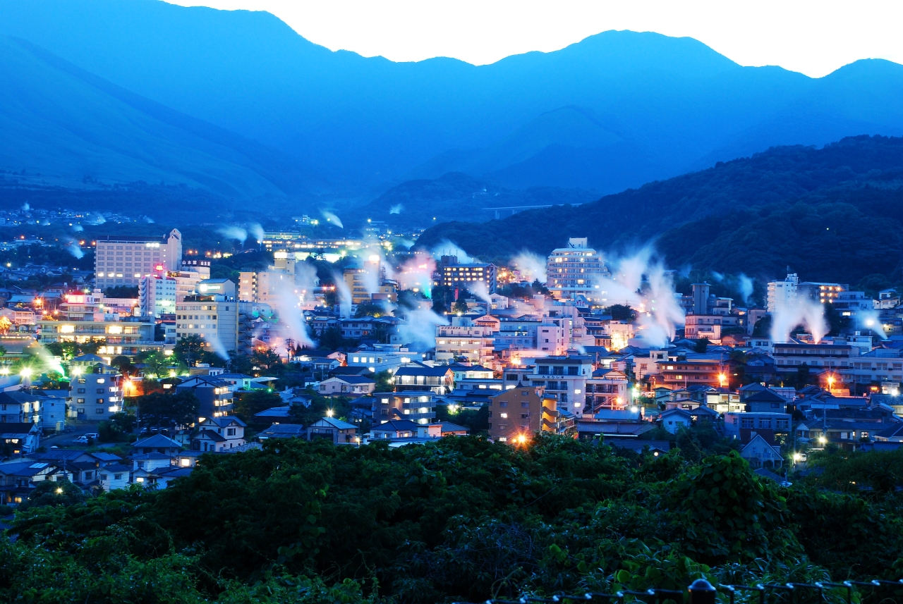 別府の夕暮れ