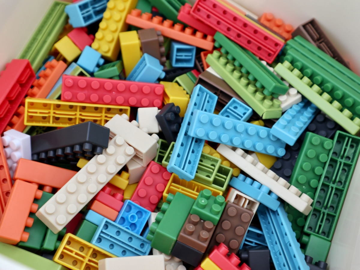 ライスレジンからつくられたブロック