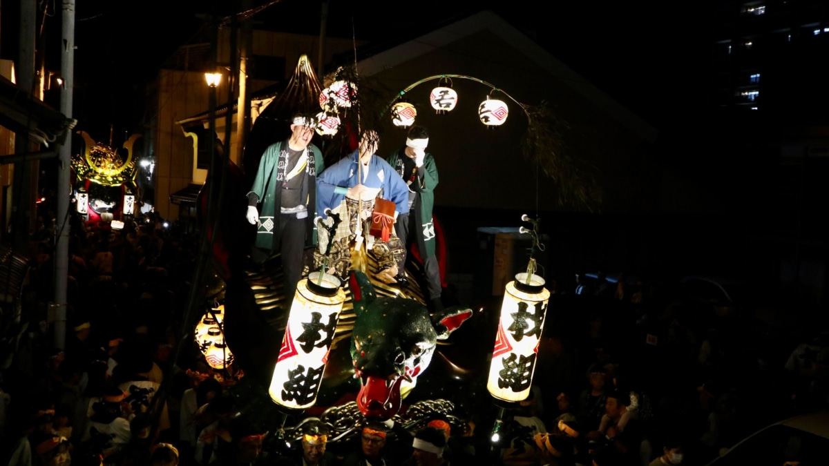 亀と浦島太郎の曳山