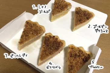 写真:驚くほどの酸味。盛岡「すっぱい林檎の専門店。」アップルパイを食べ比べ