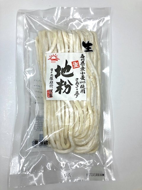 日の出製麺所の袋に入った地粉生さぬきうどん