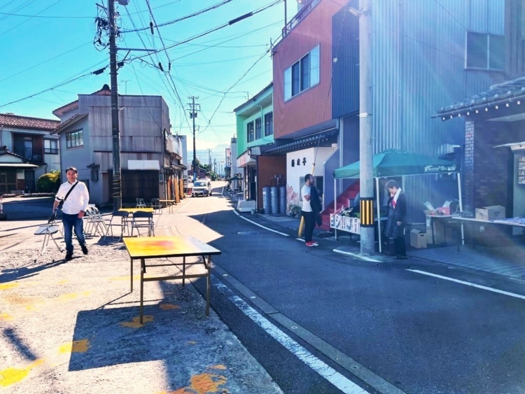 滑川市晒屋地区の風景