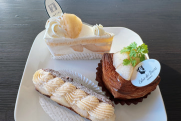写真:新潟の希少なナシ「ル・レクチエ」のスイーツフェス。とろ~りなめらか食感が魅力
