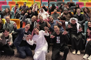 写真：サウジアラビアで「カメラを止めるな！」上映。大盛況で上田監督に質問集中